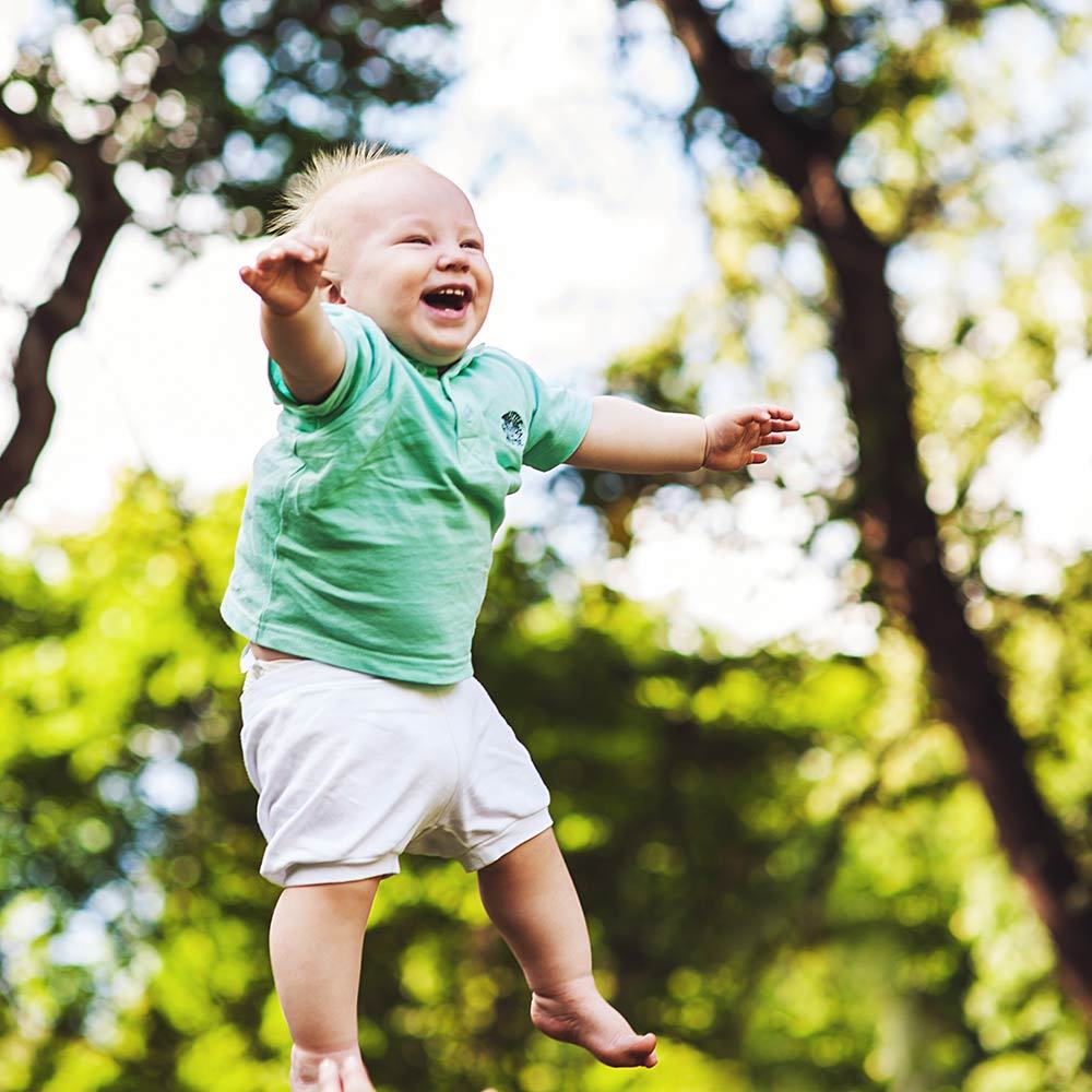 Badlands Head Start child laughing