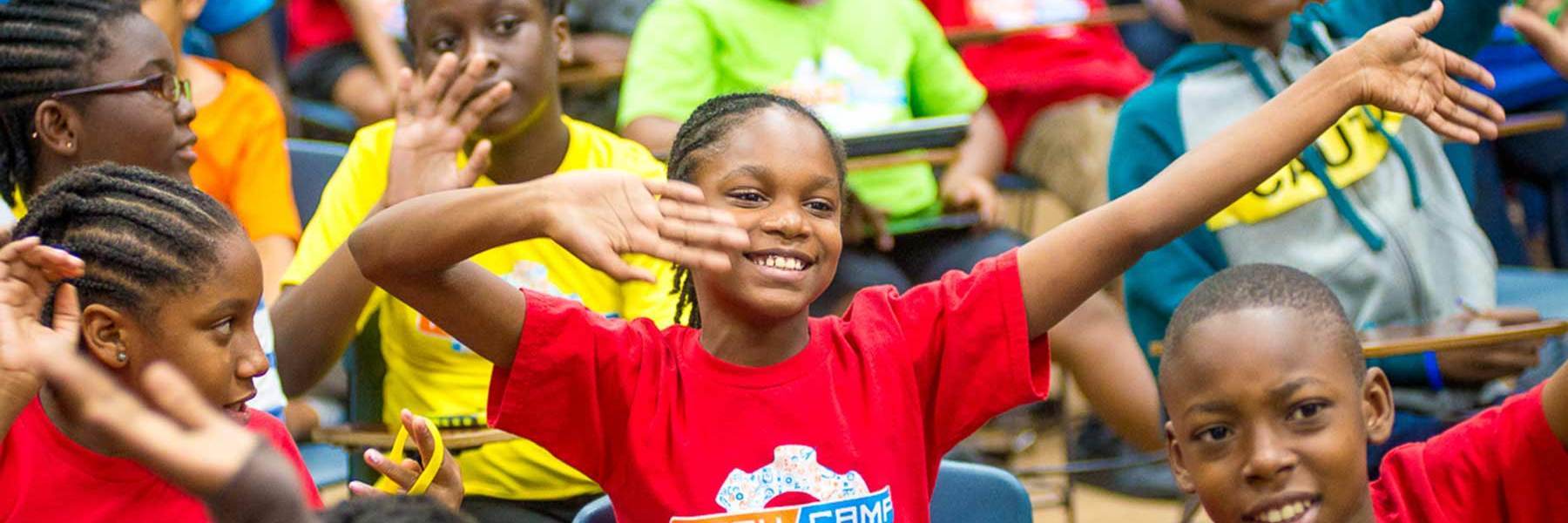 BrightPath Foundation kids at tech camp