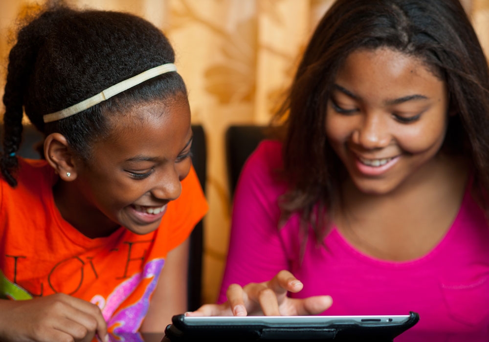 Girls at BrightPath tech camp