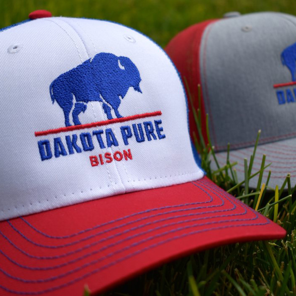 Dakota Pure Bison caps with logo
